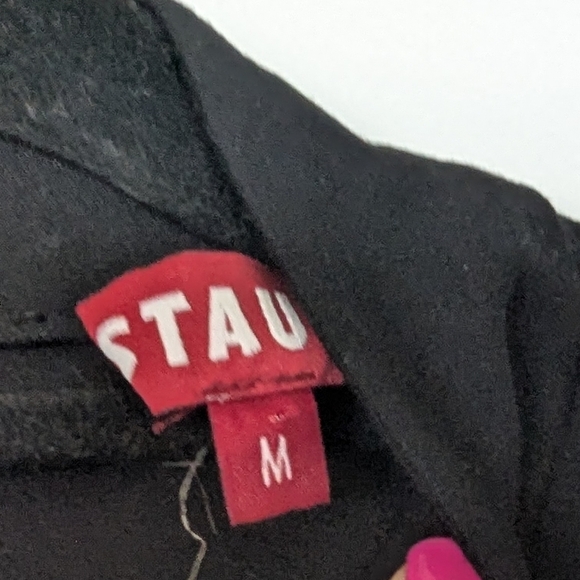 NWT Staud Black Daffodil Sleeveless Tiered Hem Maxi Dress Size Medium - Picture 6 of 13